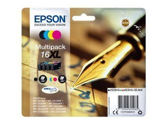 Komplet Tuszy Oryginalnych Epson T1636 WorkForce WF-2530WF WF-2520NF WF-2510WF