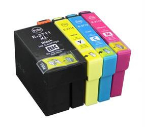 Zgodny Komplet Tuszy do Epson WorkForce WF 7610 3640 7110 TD-T2715 CMYK CMYK