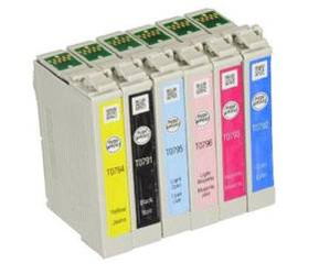 Zgodny Komplet Tuszy do Epson Stylus PX700W PX710W PX810W TD-T079A CMYK + L