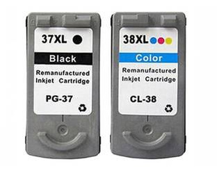 Zgodny Komplet Tuszy do Canon PG-37 + CL-38 Pixma iP1800 iP2500 MP210 TD-PG37PK CMYK