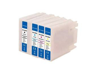 Zgodny Komplet Tuszy do Epson T9081 WorkForce Pro WF-6090DW WF-6590DWF TD-T9081K CMYK