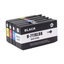 Zgodny Komplet Tuszy do HP 711 DesignJet T120 T520 CZ133A TD-CZ133A CMYK