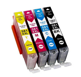 Zgodny Komplet Tuszy do Canon PIXMA TS6150 TR7550 TS8150 1998C005 CLI-581 TD-CLI-581CMYK XXL CMYK