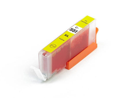 Zgodny Tusz do Canon CLI-551XL PIXMA iP7250 iP8750 MG5450 MG7150 MX725 PR-CLI551XL Y Żółty