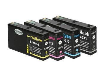 Zgodny Komplet Tuszy do Epson WorkForce Pro WP-4015DN 4525DNF 4095DN TD-T7031C CMYK