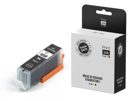 Zgodny Tusz do Canon PGI-550XL PIXMA iP7250 iP8750 MG5450 MG7150 MX725 PR-PGI550PGBK XL Czarny