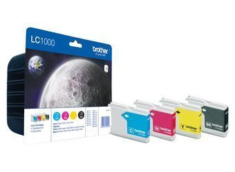 Komplet Tuszy Oryginalnych Brother LC1000 DCP-130C DCP-330C DCP-750CW MFC-465CN LC1000VALBP
