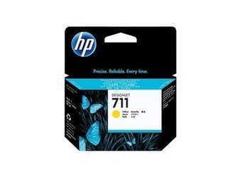 Tusz Oryginalny HP 711 DesignJet T120 T520 CZ132A Żółty