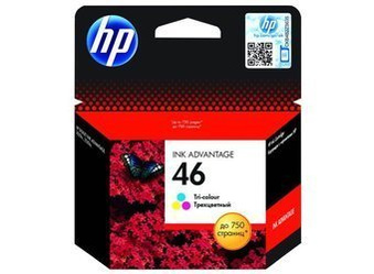 Tusz Oryginalny HP 46 DeskJet 2029 2520 2529 4729 CZ638AE Trójkolorowy