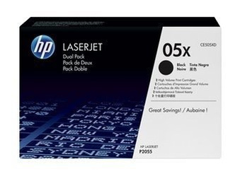 Dwupak Tonerów Oryginalnych HP LaserJet P2055 P2055D P2055DN CE505XD