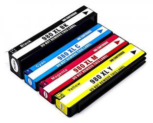 Zgodny Komplet Tuszy do HP 980XL OfficeJet Enterprise Color X555dn X585dn TD-D8J10A CMYK