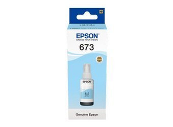 Tusz Oryginalny Epson T6735 EcoTank L800 L805 L810 L1800 Jasny Niebieski