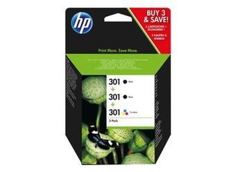 Zestaw Tuszy Oryginalnych HP 301 DeskJet 1050 3000 3050 E5Y87EE