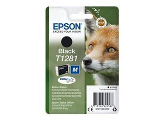 Tusz Oryginalny Epson Stylus S22 SX125 SX130 SX425W BX305FW T1281 Czarny